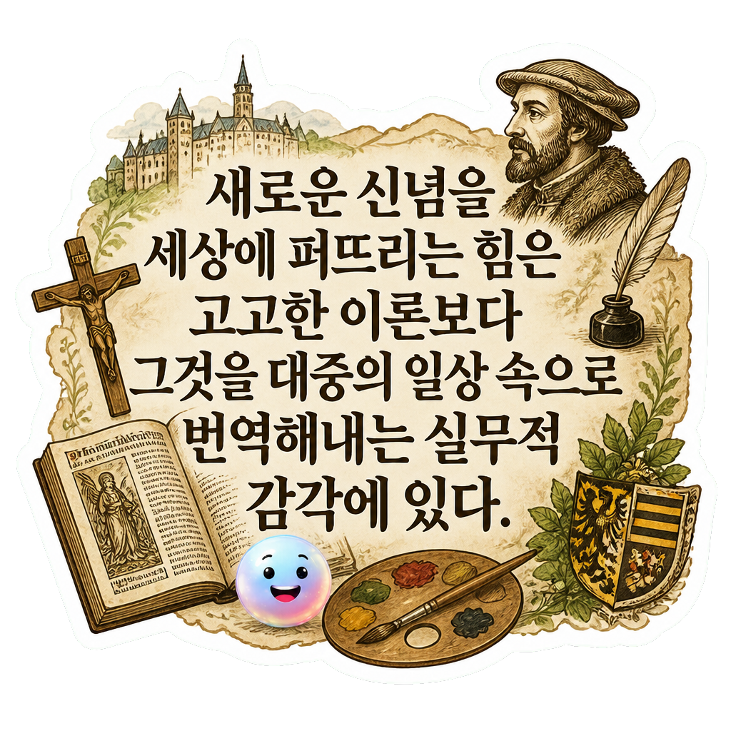 새로운 신념을 세상에 퍼뜨리는 힘은 고고한 이론보다 그것을 대중의 일상 속으로 번역해내는 실무적 감각에 있다.