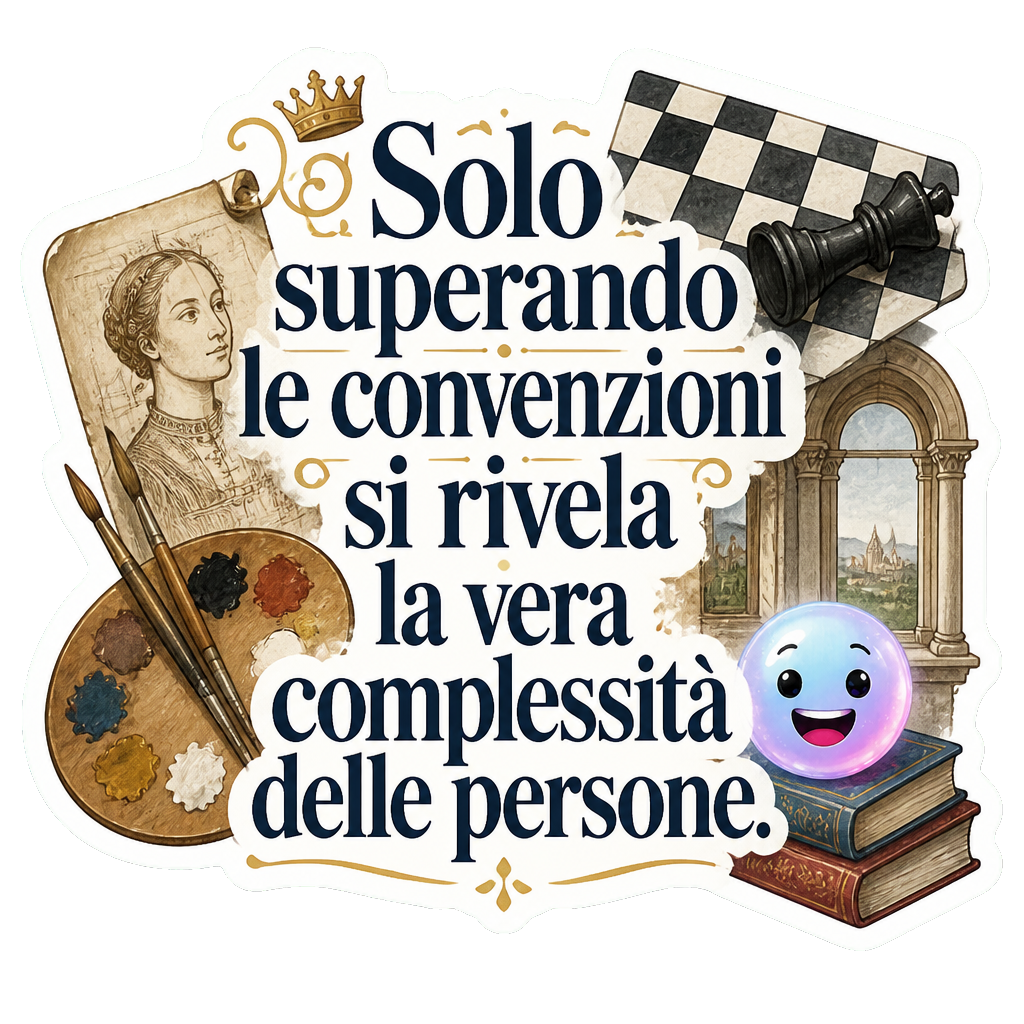 Solo superando le convenzioni si rivela la vera complessità delle persone.