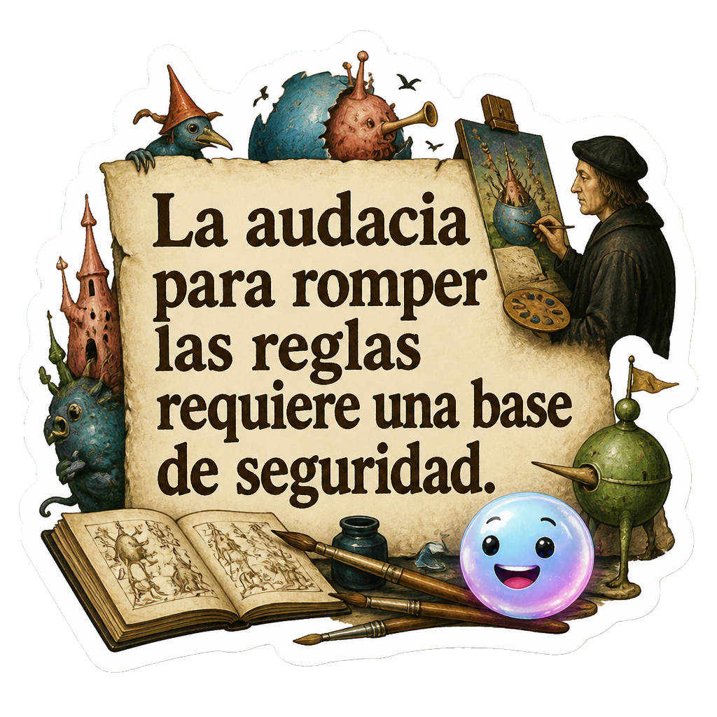 La audacia para romper las reglas requiere una base de seguridad.