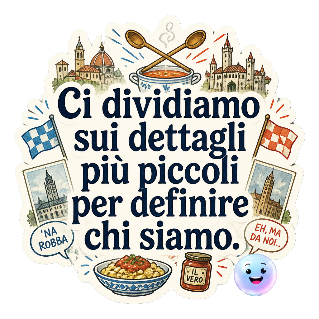 Ci dividiamo sui dettagli più piccoli per definire chi siamo.