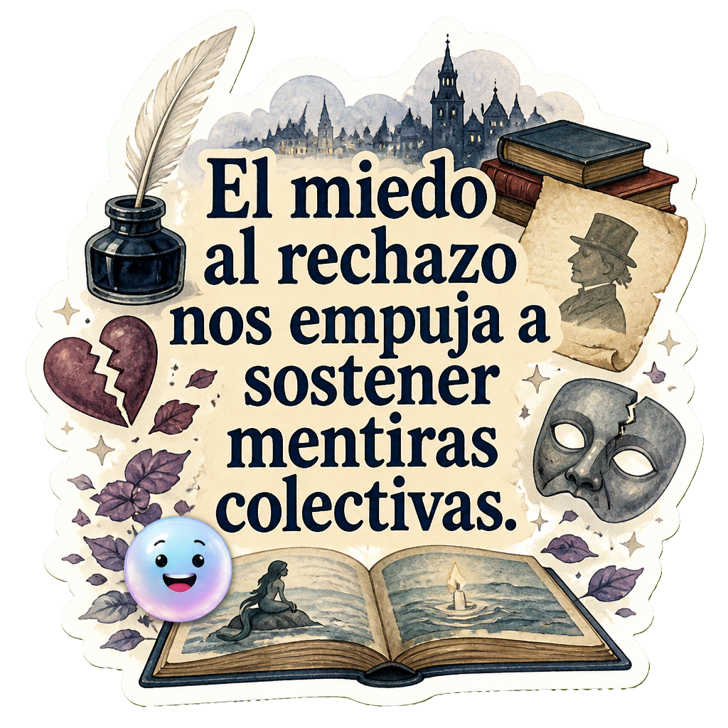 El miedo al rechazo nos empuja a sostener mentiras colectivas.