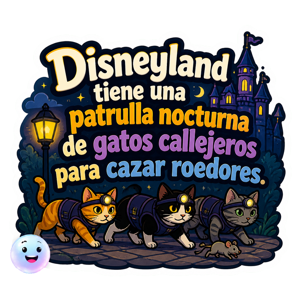 Disneyland tiene una patrulla nocturna de gatos callejeros para cazar roedores.