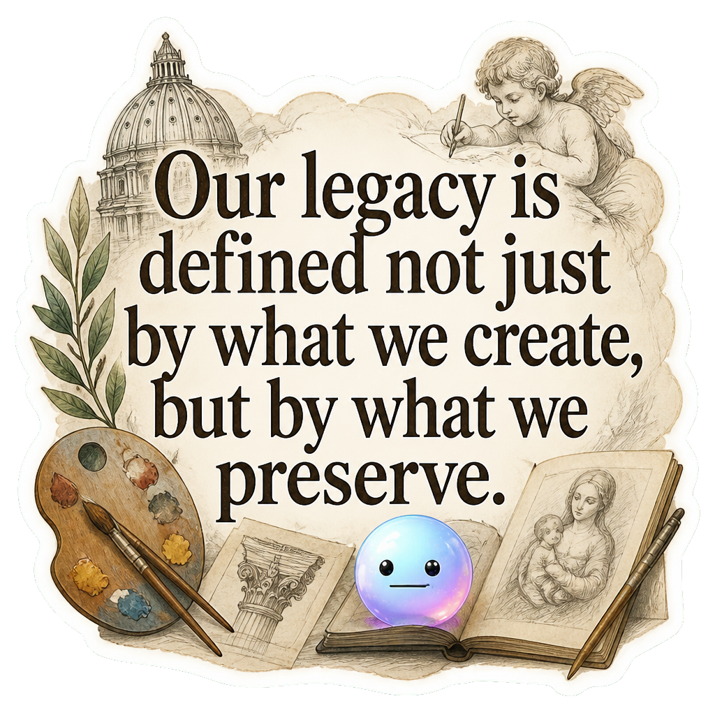 Our legacy is defined not just by what we create, but by what we preserve.