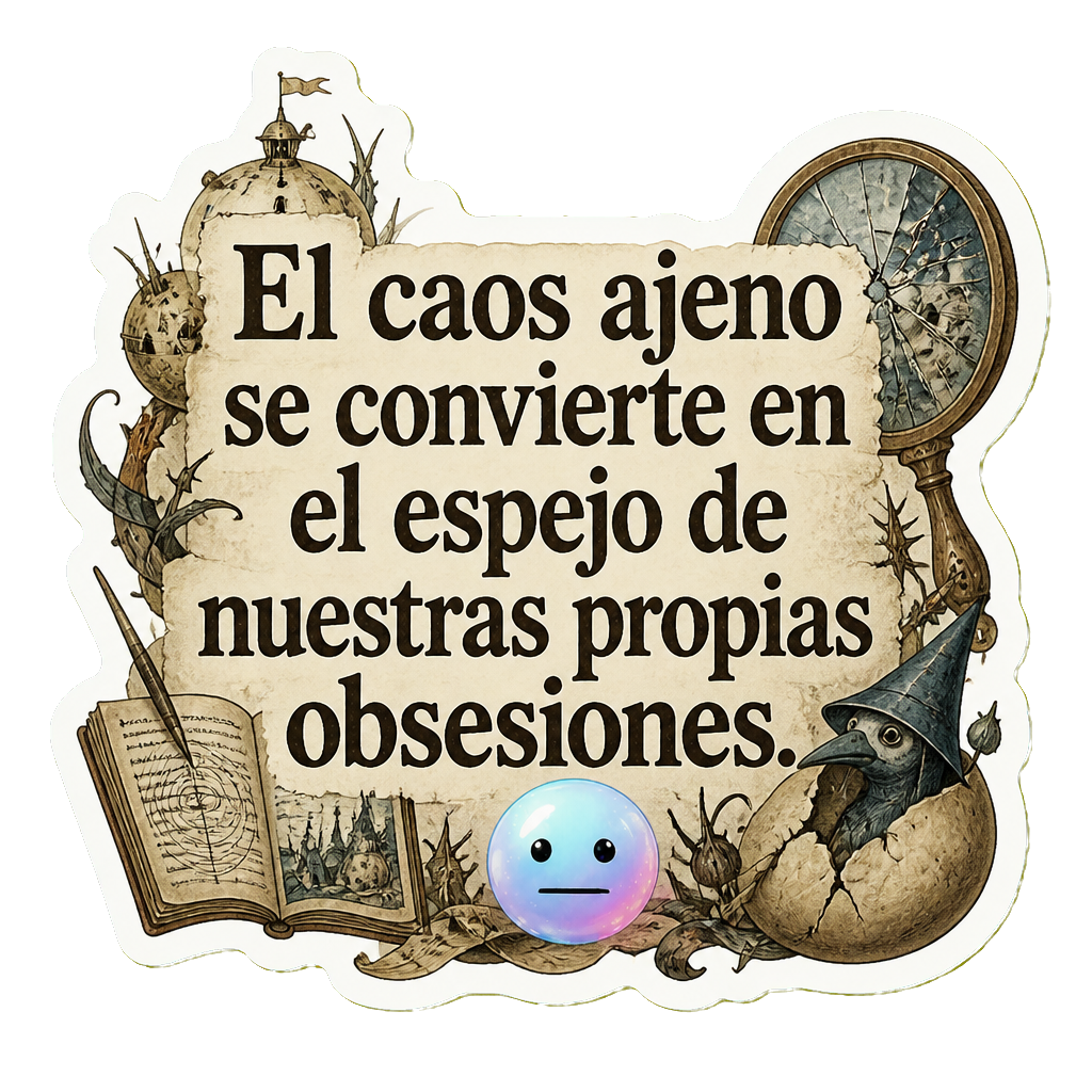 El caos ajeno se convierte en el espejo de nuestras propias obsesiones.