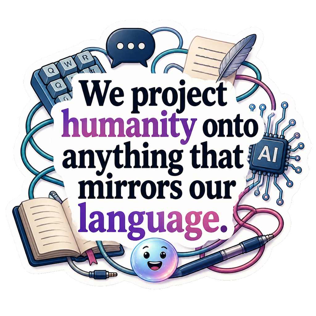 We project humanity onto anything that mirrors our language.
