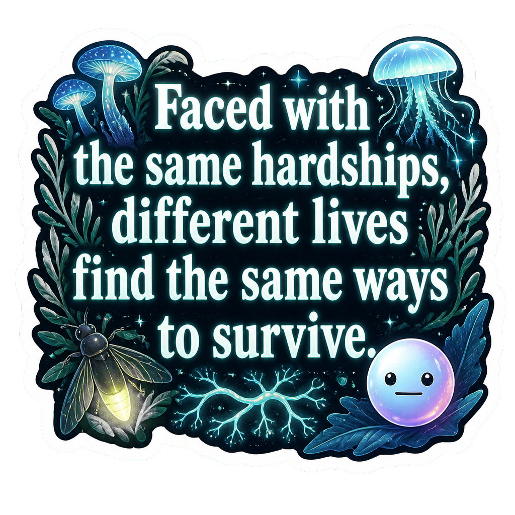 Faced with the same hardships, different lives find the same ways to survive.