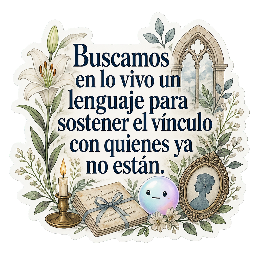 Buscamos en lo vivo un lenguaje para sostener el vínculo con quienes ya no están.