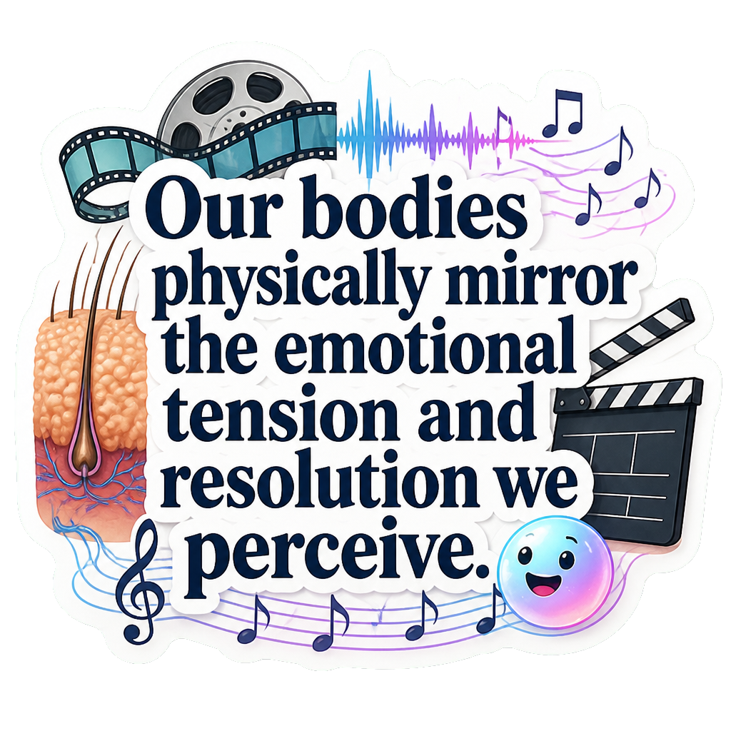 Our bodies physically mirror the emotional tension and resolution we perceive.