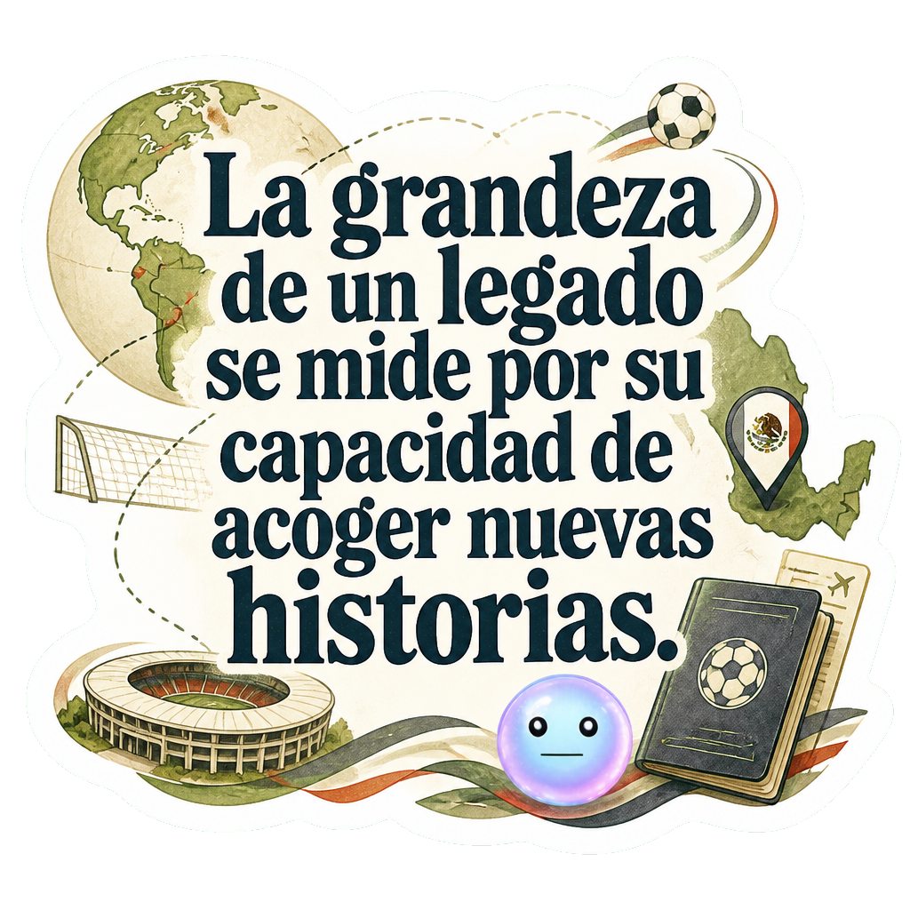 La grandeza de un legado se mide por su capacidad de acoger nuevas historias.
