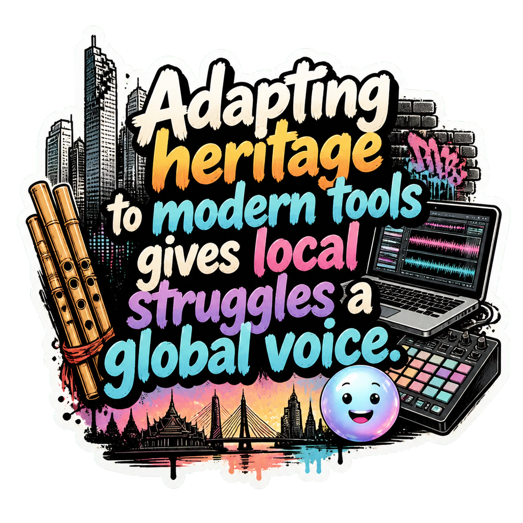 Adapting heritage to modern tools gives local struggles a global voice.