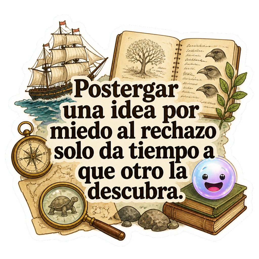 Postergar una idea por miedo al rechazo solo da tiempo a que otro la descubra.