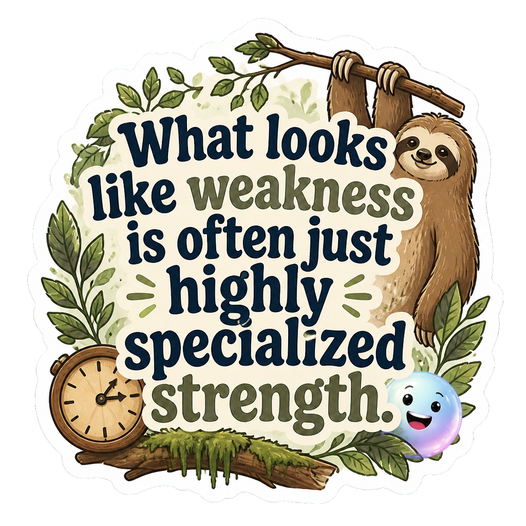 What looks like weakness is often just highly specialized strength.