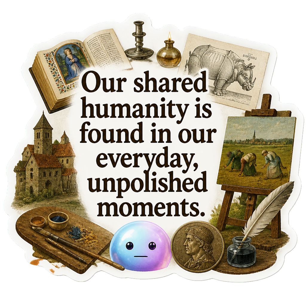 Our shared humanity is found in our everyday, unpolished moments.