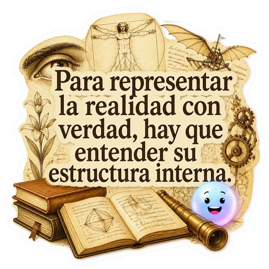 Para representar la realidad con verdad, hay que entender su estructura interna.