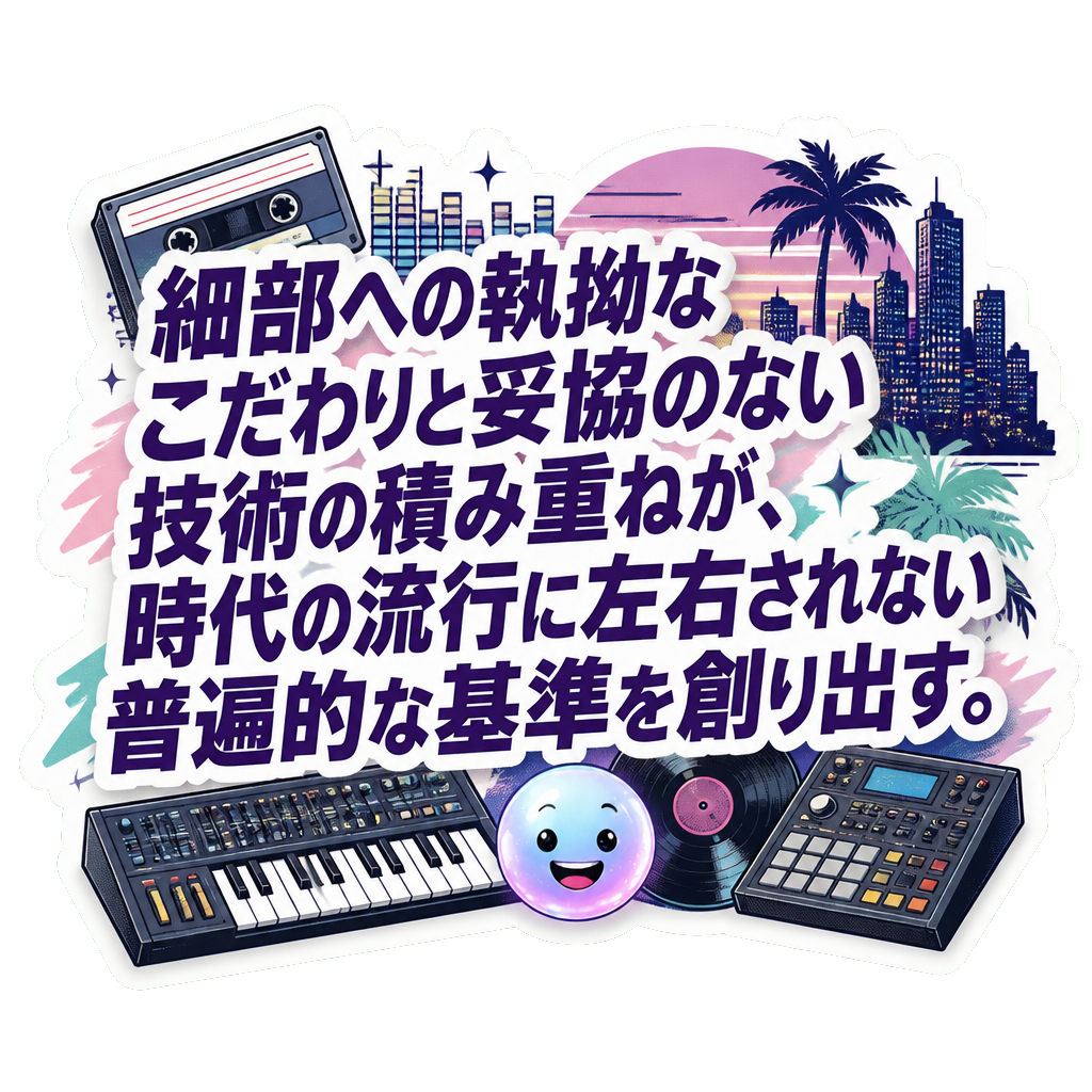 細部への執拗なこだわりと妥協のない技術の積み重ねが、時代の流行に左右されない普遍的な基準を創り出す。