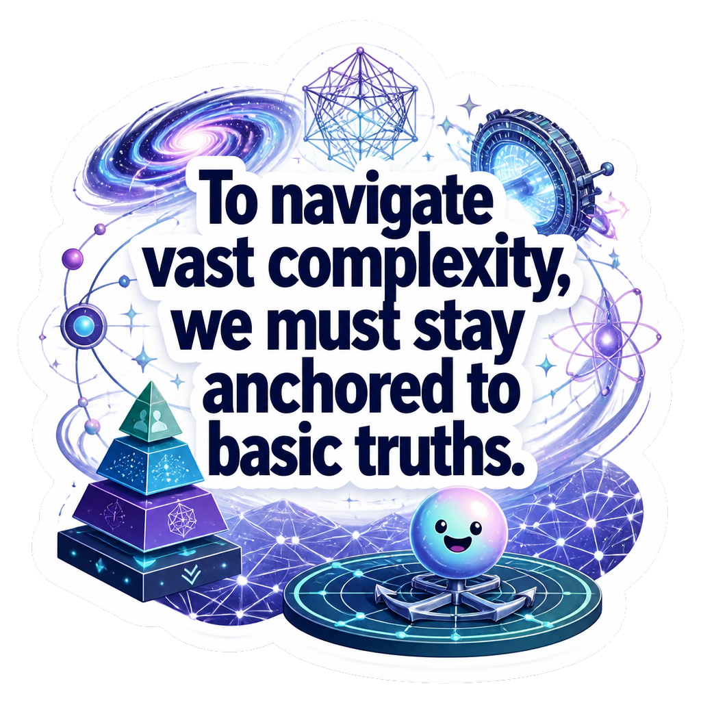 To navigate vast complexity, we must stay anchored to basic truths.