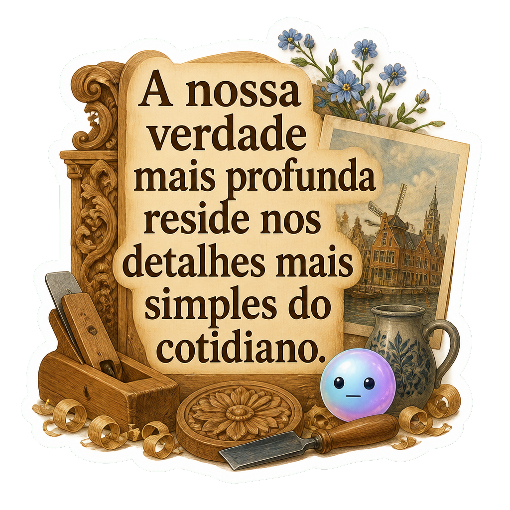 A nossa verdade mais profunda reside nos detalhes mais simples do cotidiano.