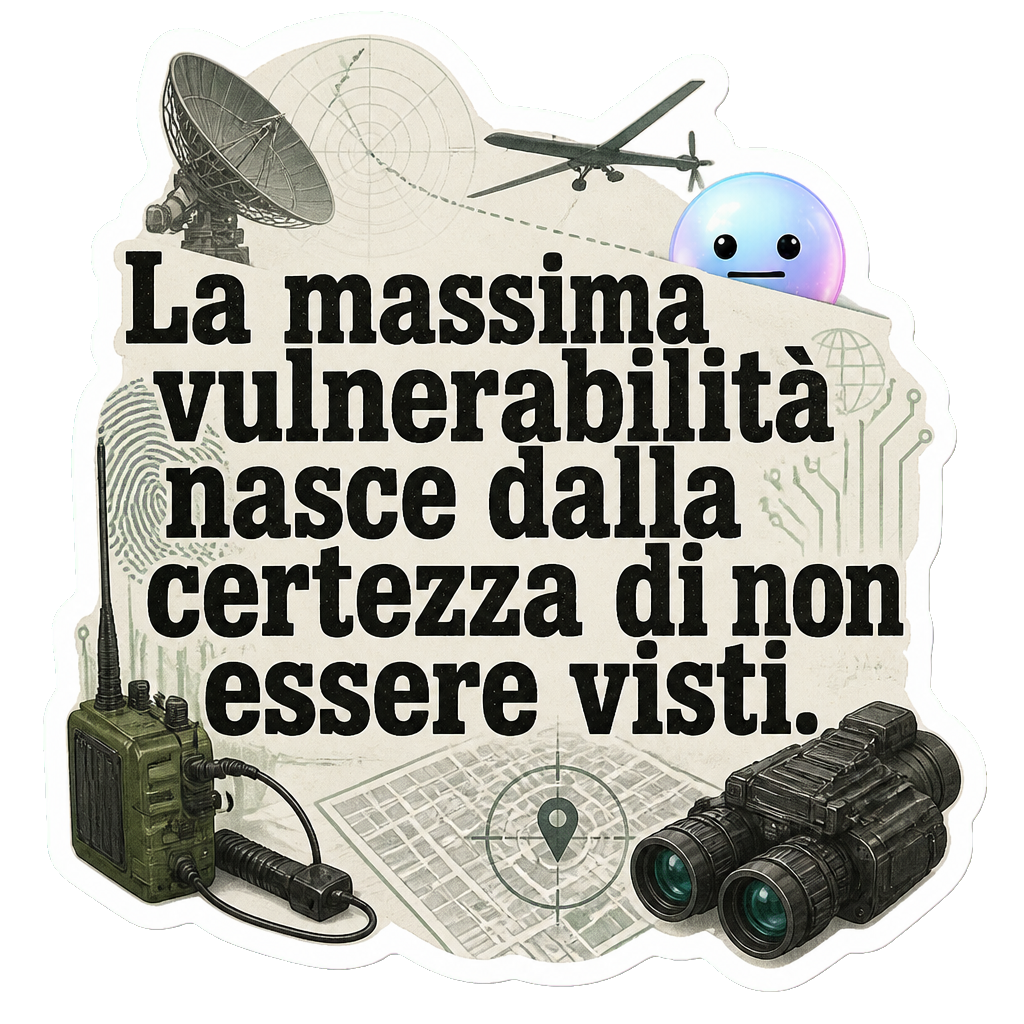 La massima vulnerabilità nasce dalla certezza di non essere visti.