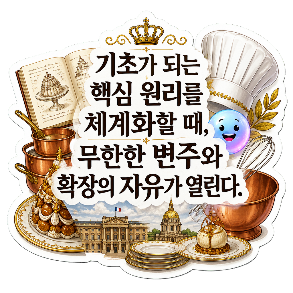 기초가 되는 핵심 원리를 체계화할 때, 무한한 변주와 확장의 자유가 열린다.