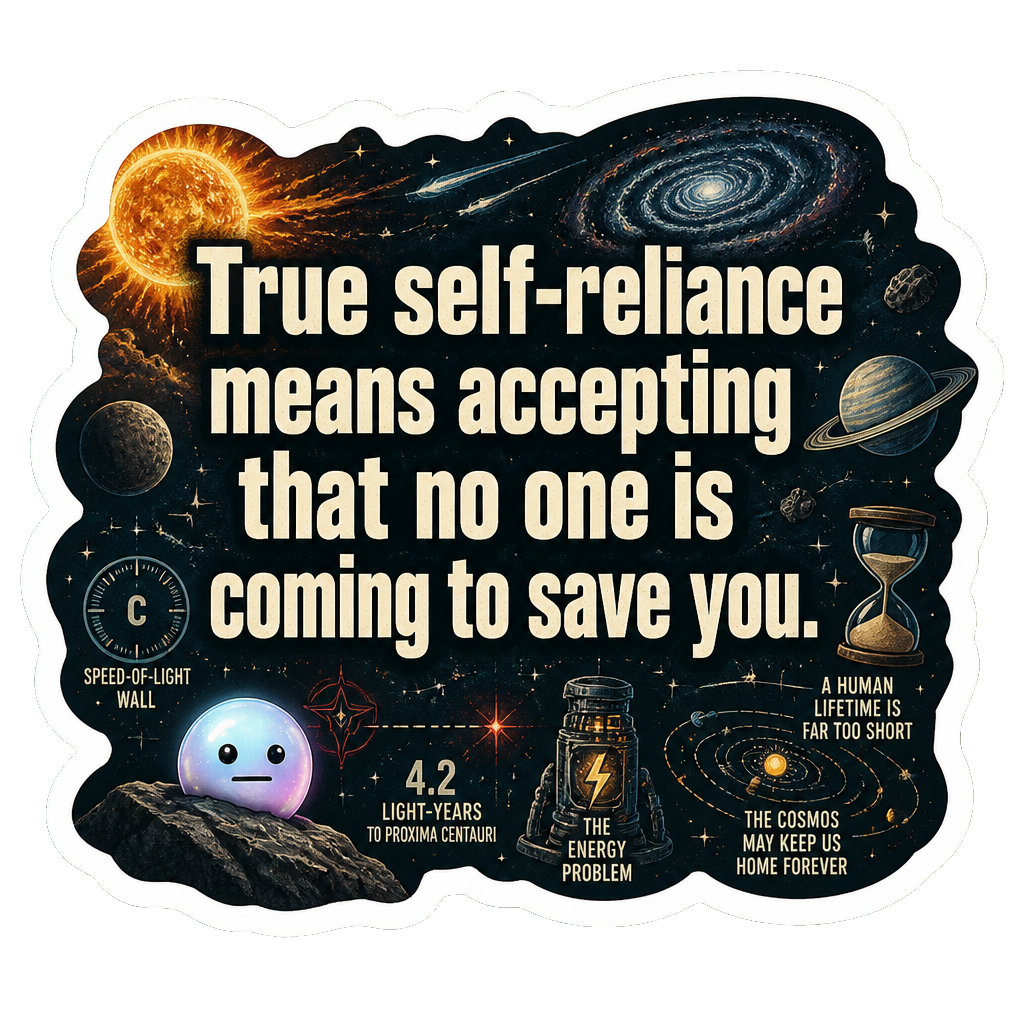 True self-reliance means accepting that no one is coming to save you.