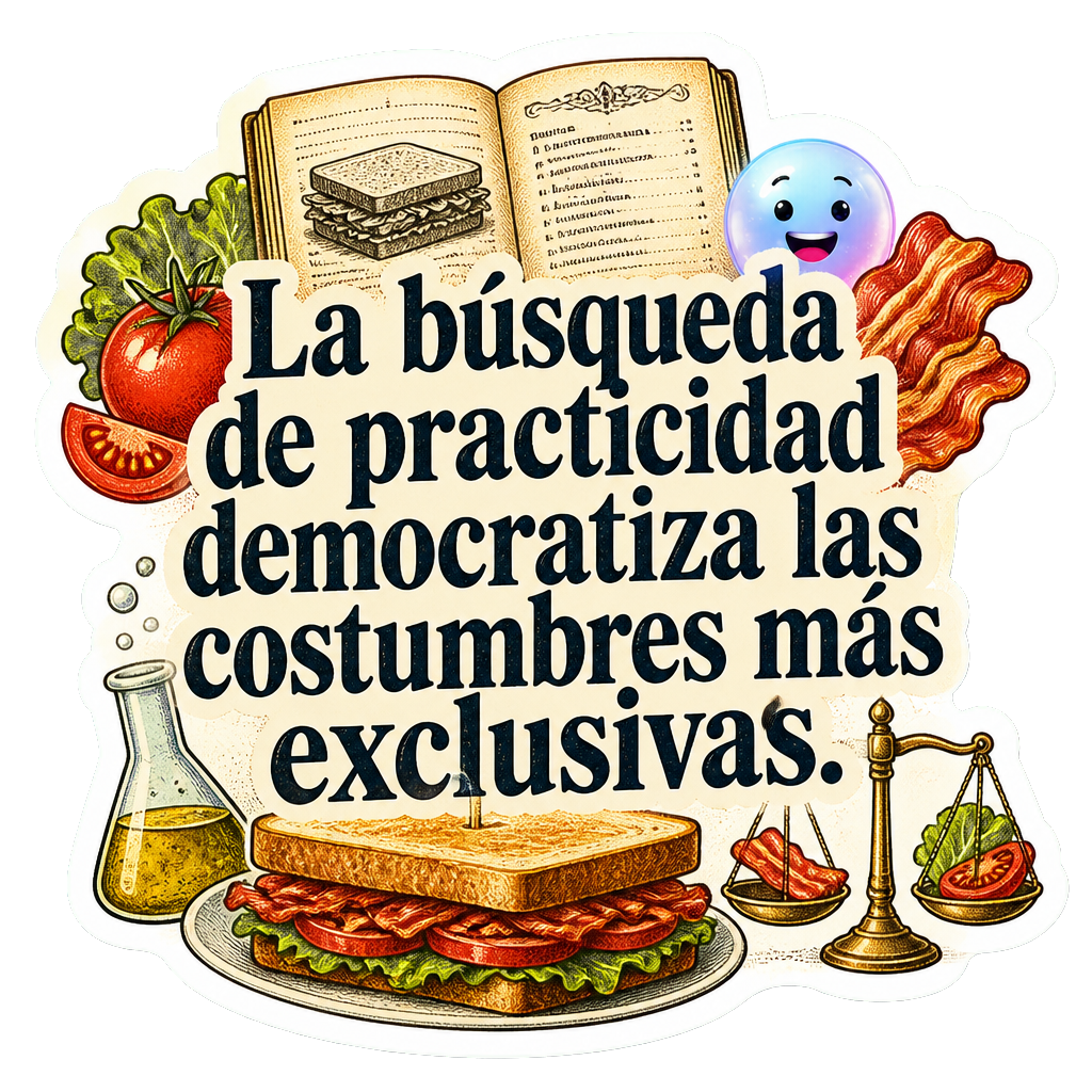 La búsqueda de practicidad democratiza las costumbres más exclusivas.