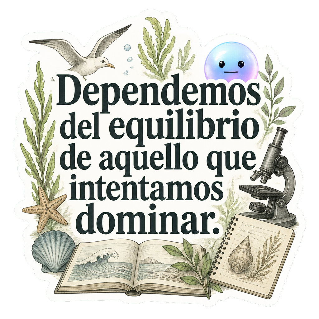 Dependemos del equilibrio de aquello que intentamos dominar.