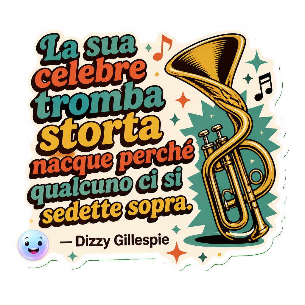 La sua celebre tromba storta nacque perché qualcuno ci si sedette sopra.