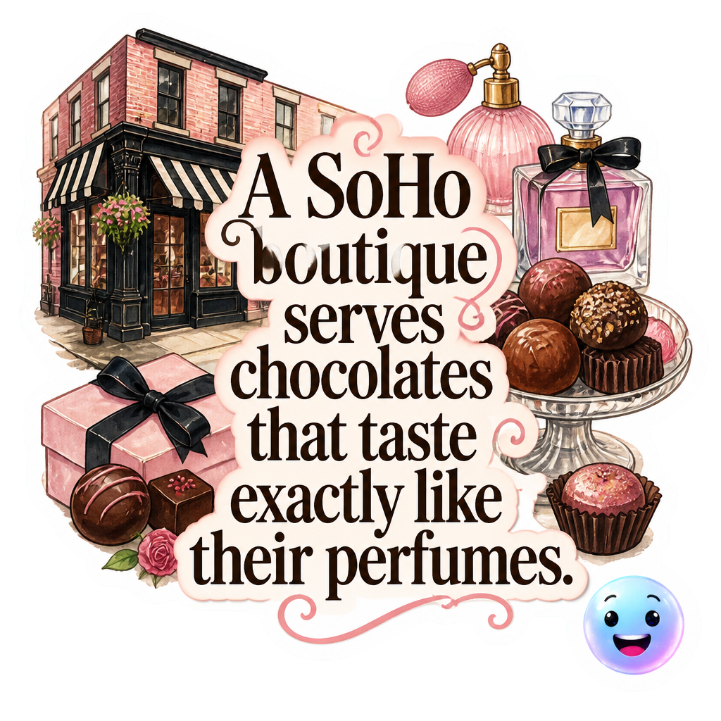 A SoHo boutique serves chocolates that taste exactly like their perfumes.