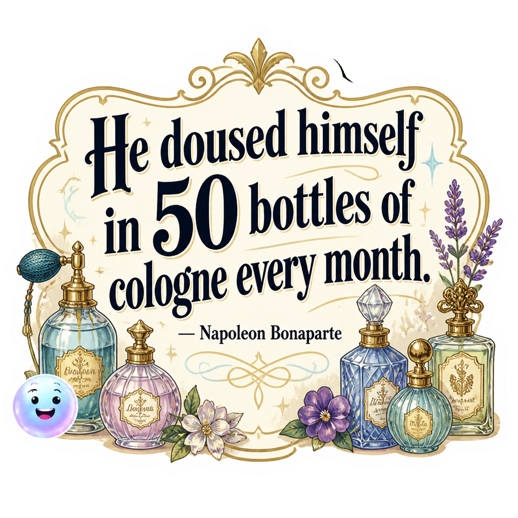 He doused himself in 50 bottles of cologne every month.