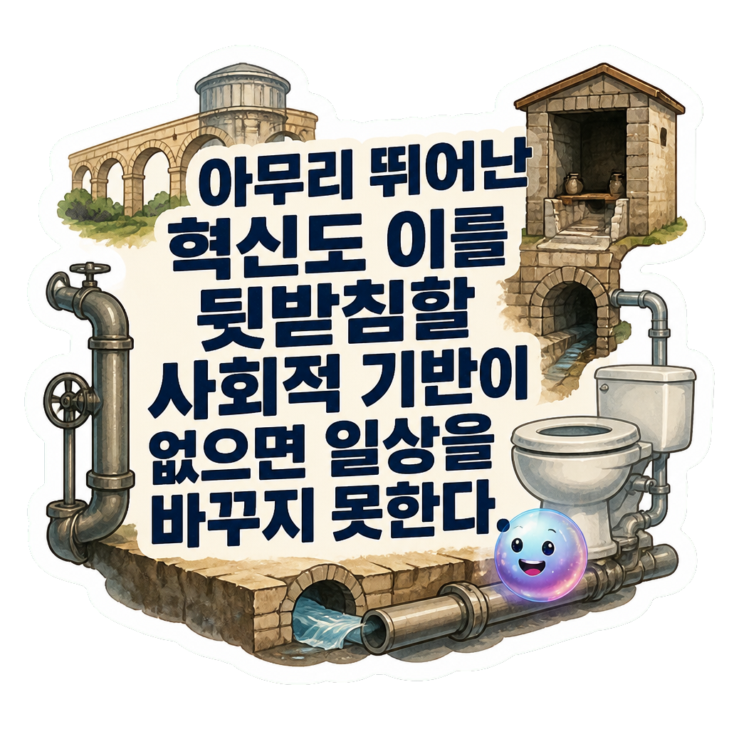 아무리 뛰어난 혁신도 이를 뒷받침할 사회적 기반이 없으면 일상을 바꾸지 못한다.