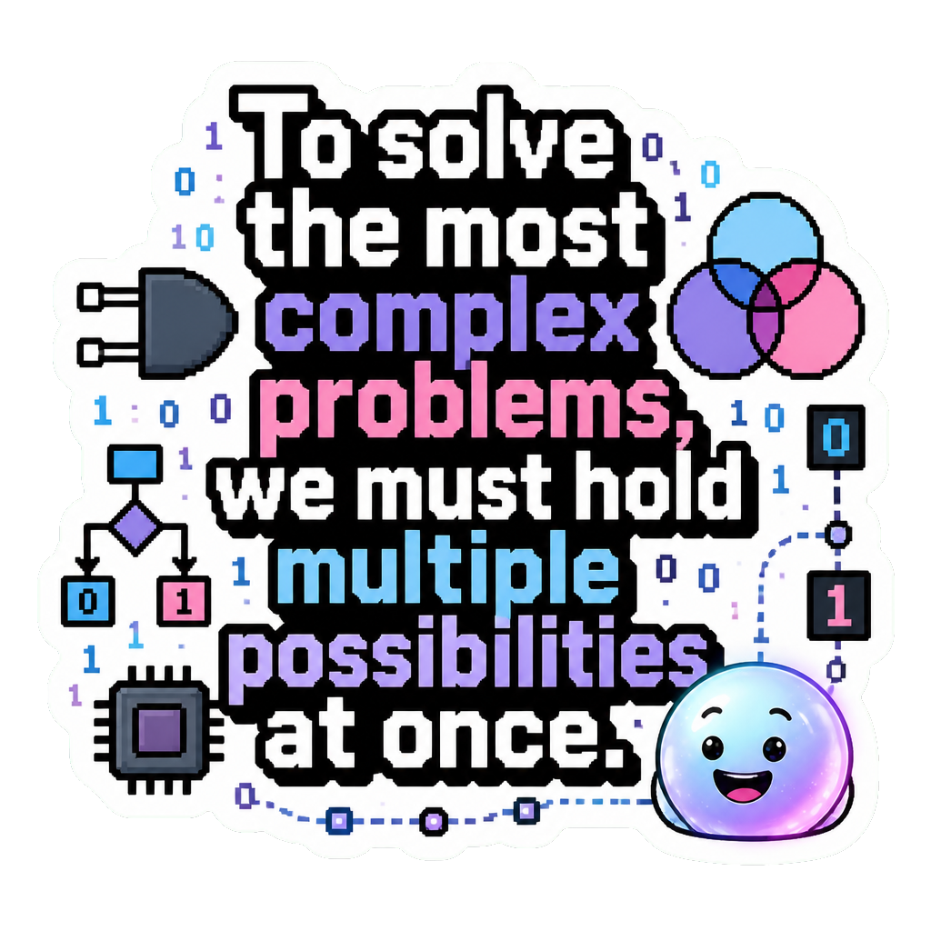 To solve the most complex problems, we must hold multiple possibilities at once.