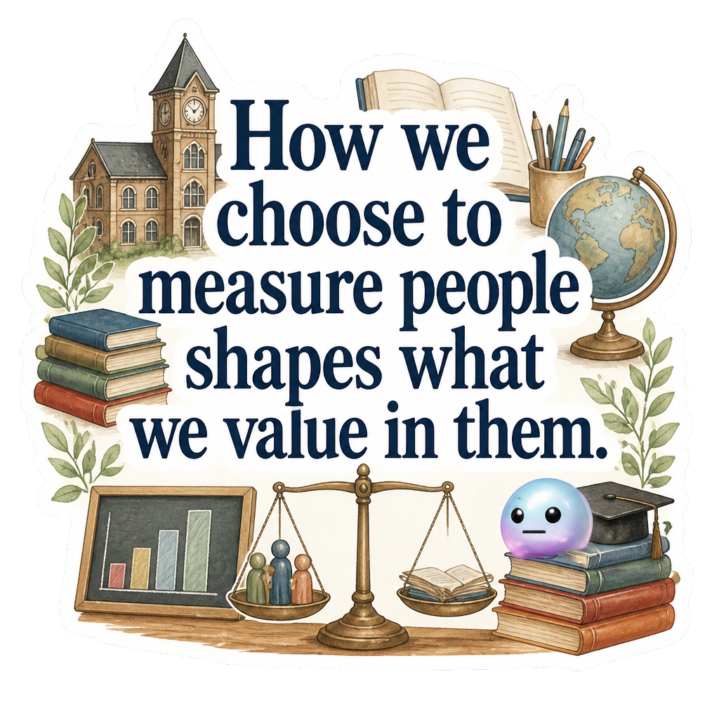How we choose to measure people shapes what we value in them.