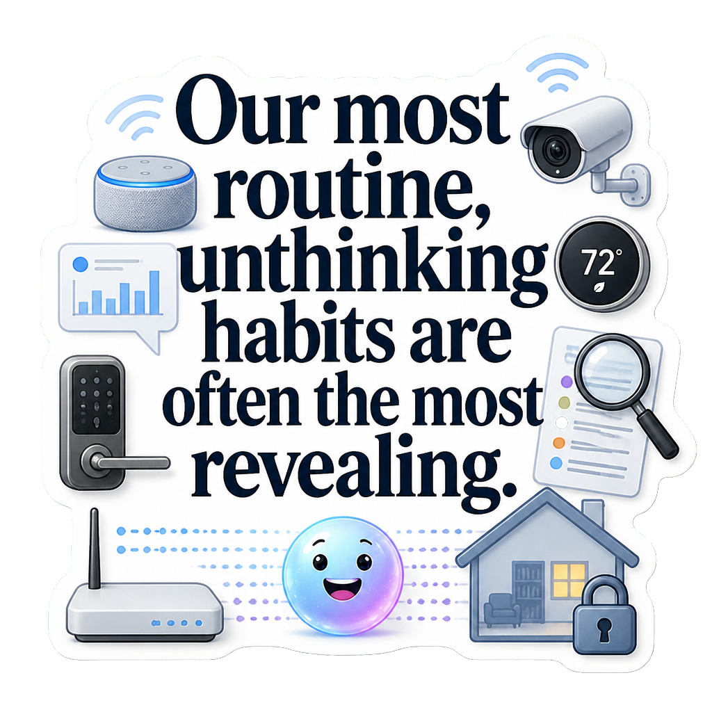 Our most routine, unthinking habits are often the most revealing.