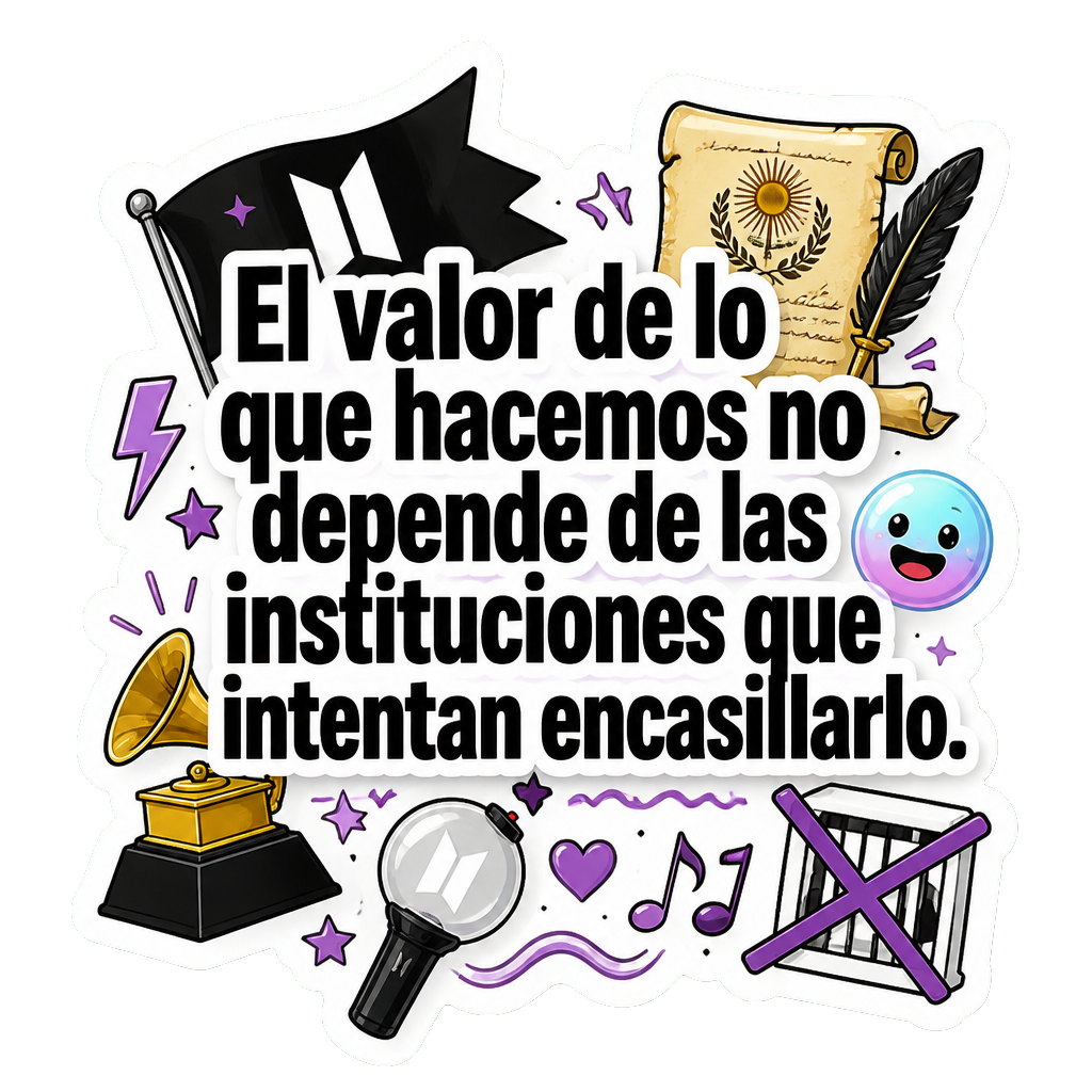 El valor de lo que hacemos no depende de las instituciones que intentan encasillarlo.