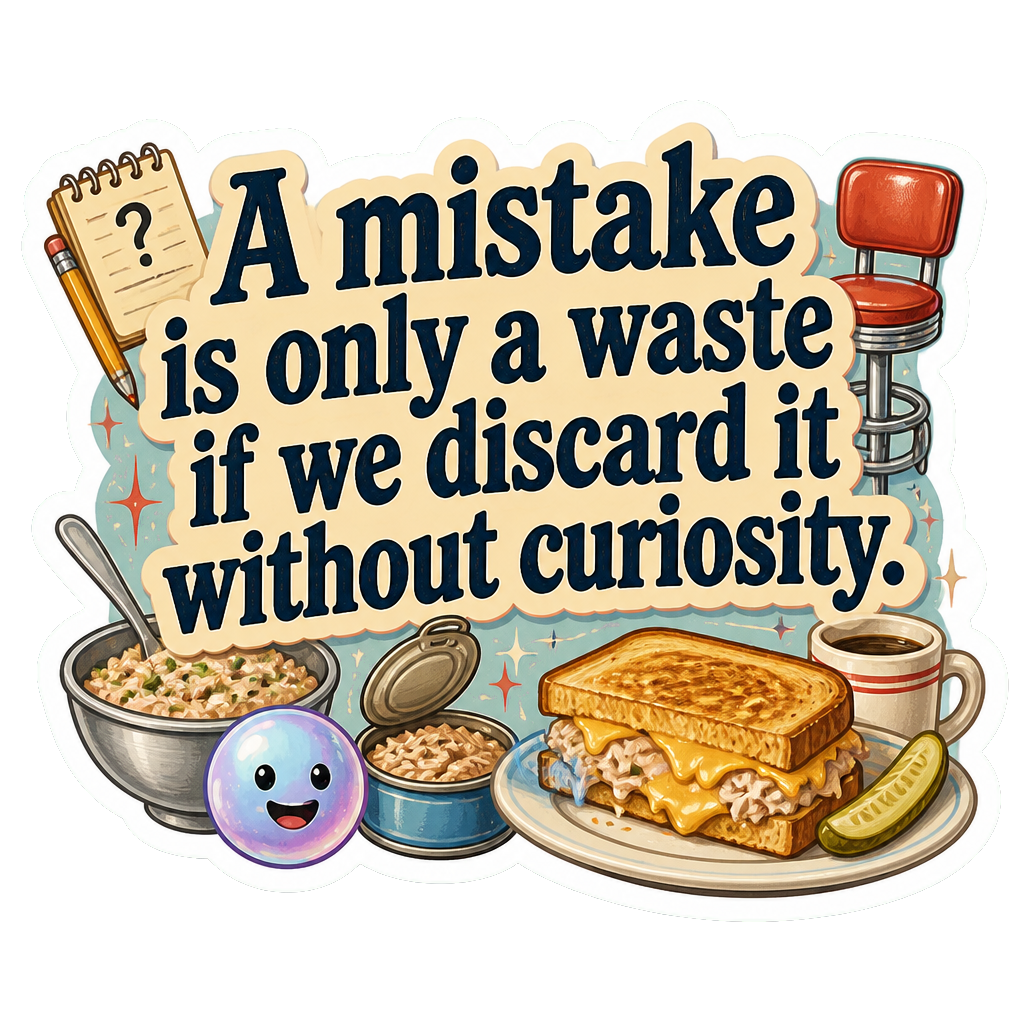 A mistake is only a waste if we discard it without curiosity.