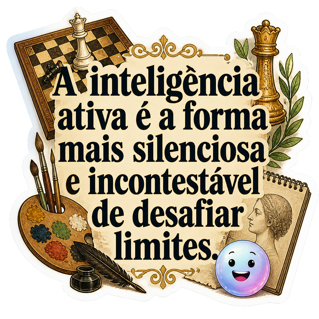 A inteligência ativa é a forma mais silenciosa e incontestável de desafiar limites.