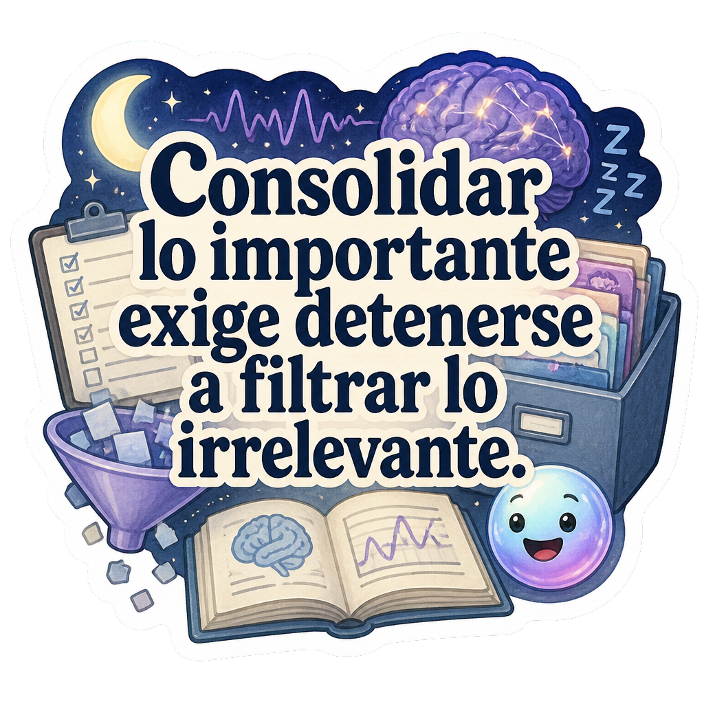 Consolidar lo importante exige detenerse a filtrar lo irrelevante.