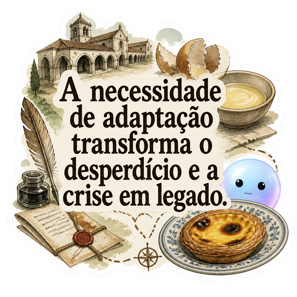 A necessidade de adaptação transforma o desperdício e a crise em legado.
