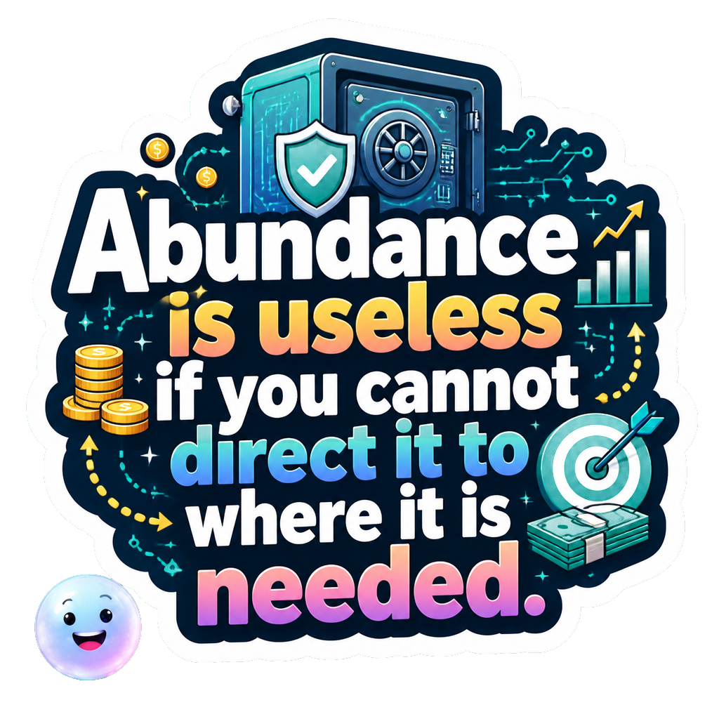 Abundance is useless if you cannot direct it to where it is needed.