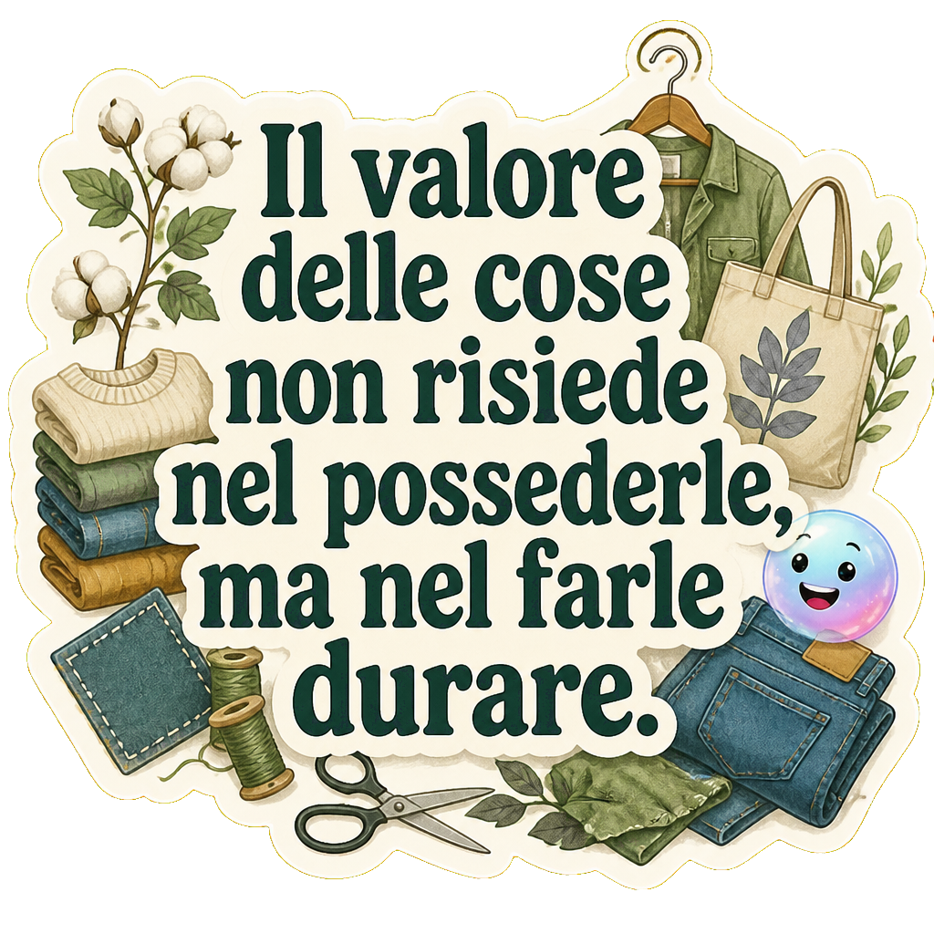 Il valore delle cose non risiede nel possederle, ma nel farle durare.