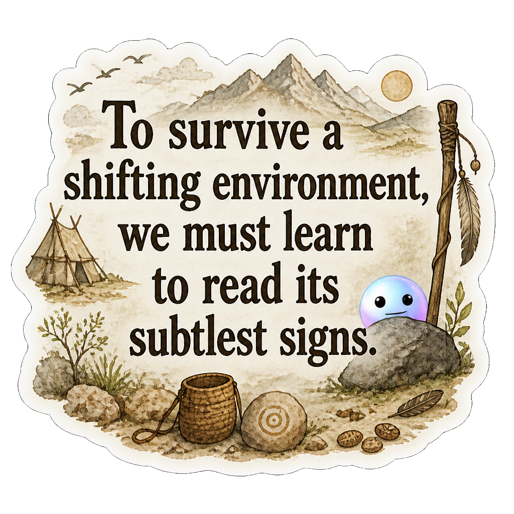 To survive a shifting environment, we must learn to read its subtlest signs.