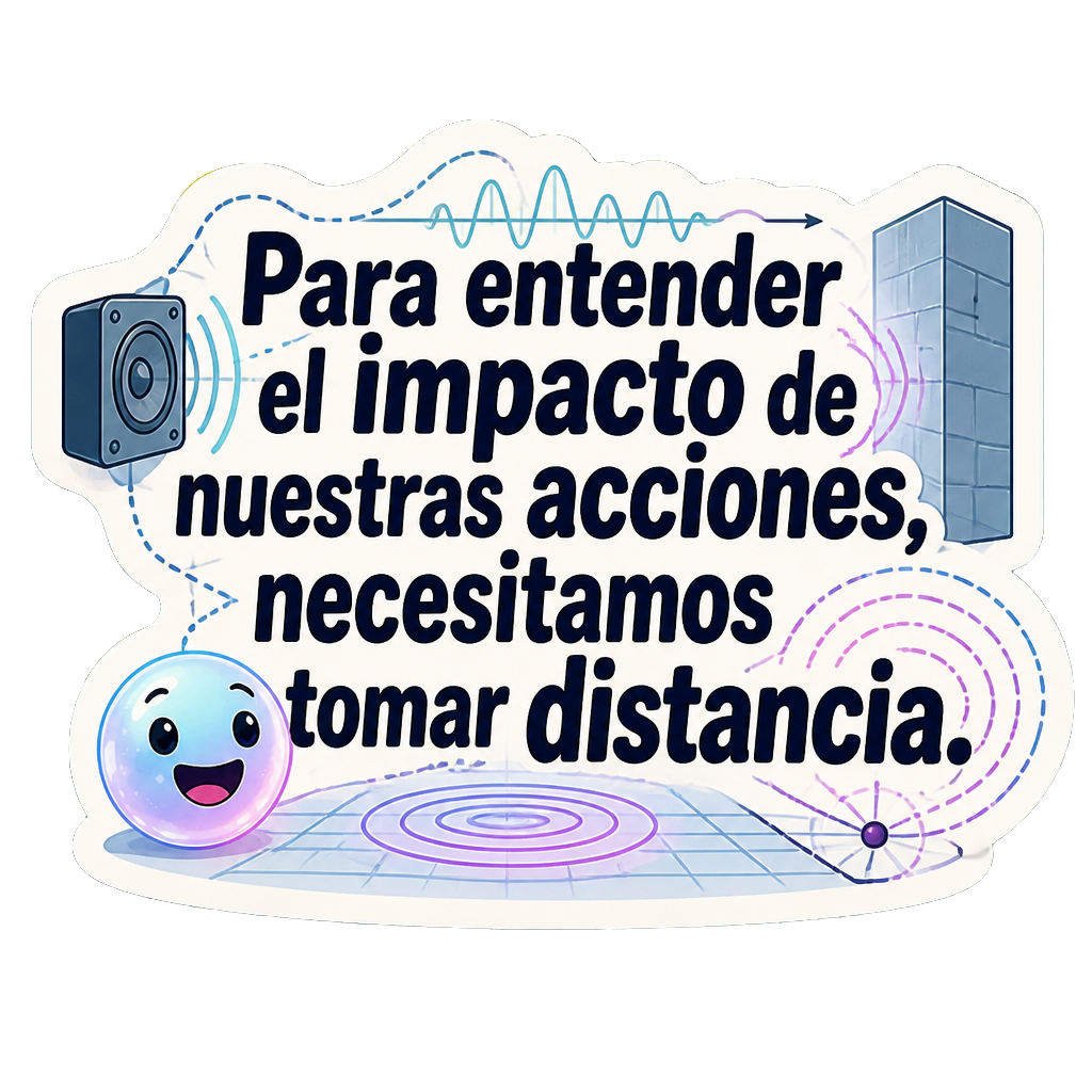 Para entender el impacto de nuestras acciones, necesitamos tomar distancia.