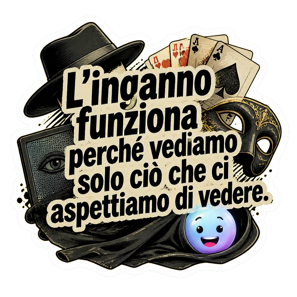 L'inganno funziona perché vediamo solo ciò che ci aspettiamo di vedere.