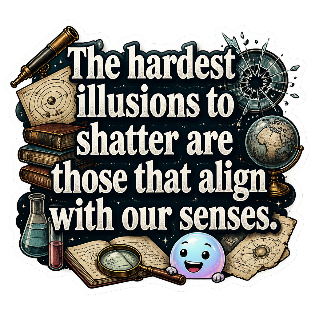 The hardest illusions to shatter are those that align with our senses.