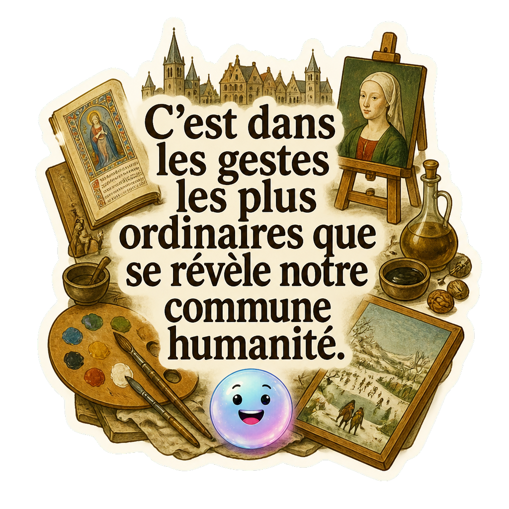 C'est dans les gestes les plus ordinaires que se révèle notre commune humanité.