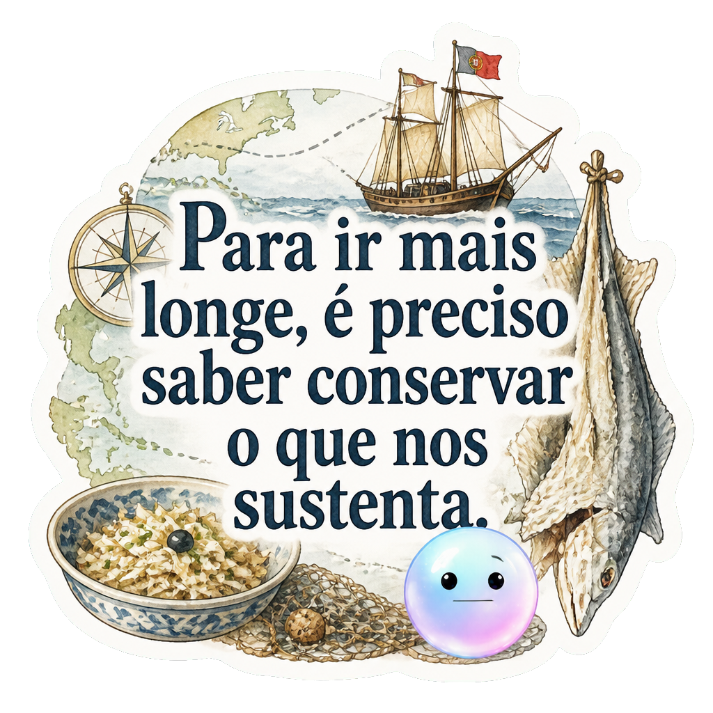 Para ir mais longe, é preciso saber conservar o que nos sustenta.