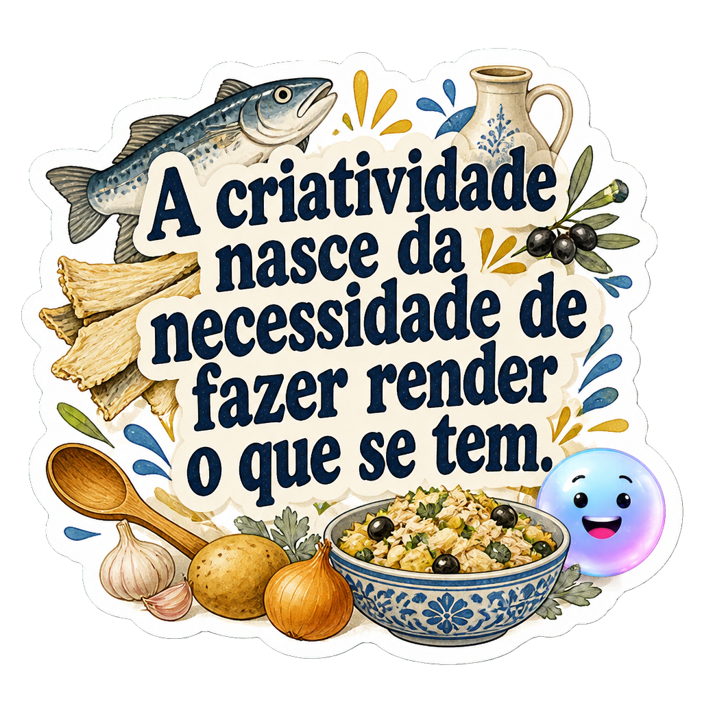 A criatividade nasce da necessidade de fazer render o que se tem.