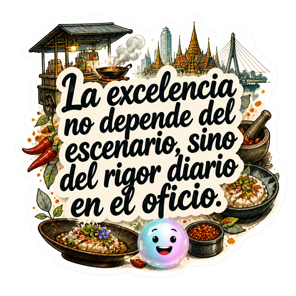 La excelencia no depende del escenario, sino del rigor diario en el oficio.