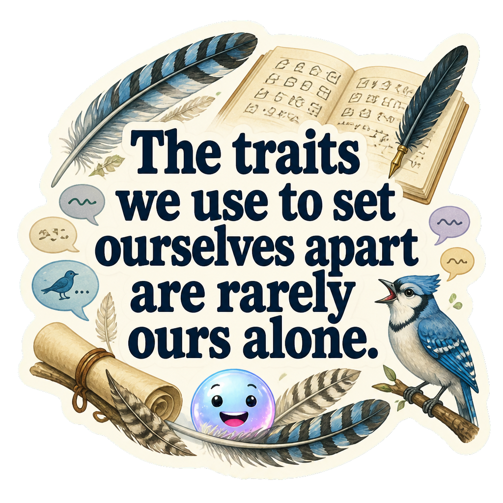The traits we use to set ourselves apart are rarely ours alone.