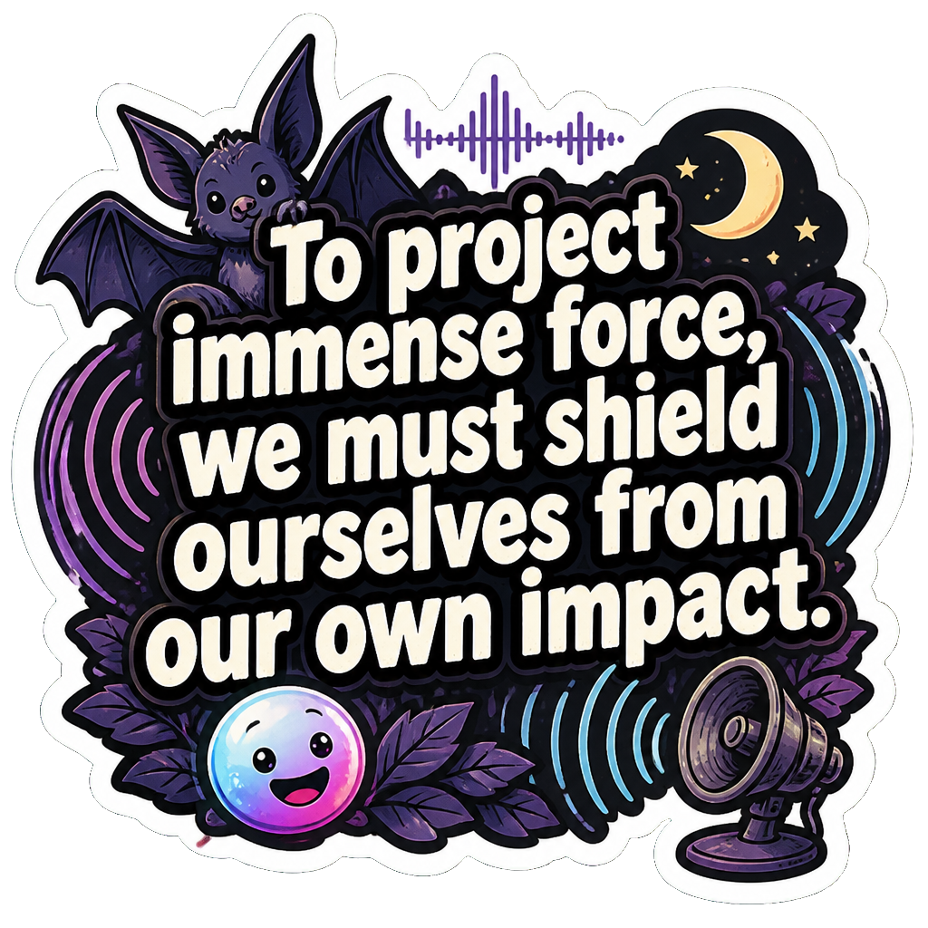 To project immense force, we must shield ourselves from our own impact.